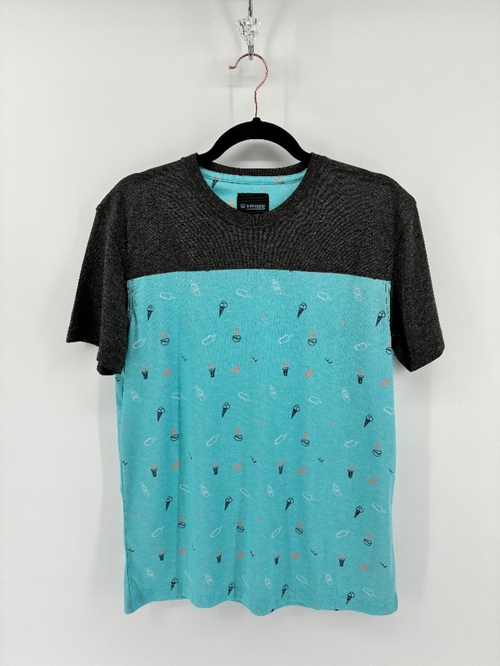 MASSIVE $10 SALE Burnside Baby Blue Ice Cream Short Sleeve Tees Casual Style